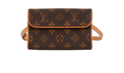 Florentine Belt Bag, Canvas, Mono, B, DB, S, FL0013, 3*